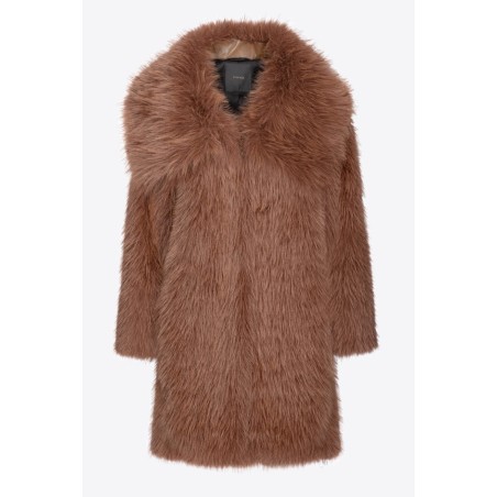 PINKO CATTIVIK CABAN EFFETTO PELLICCIA