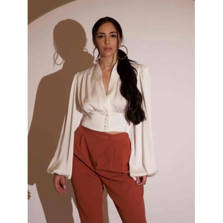 SILENCE SIL.CA735 camicia crop