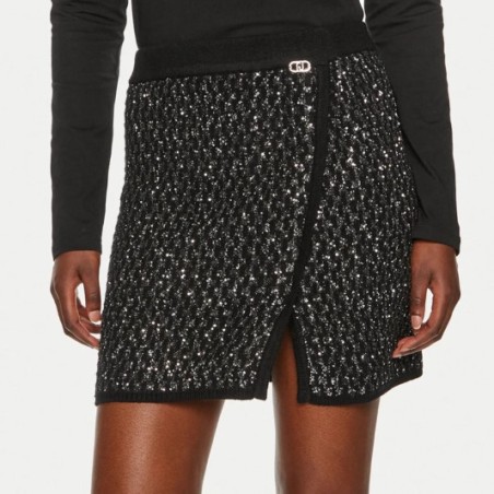LIU JO Gonna in maglia paillettes WF4023MA06P