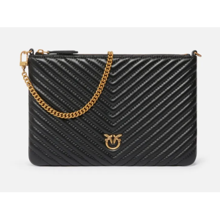 PINKO Piccola borsa a busta in nappa trapuntata 100455 A0GK