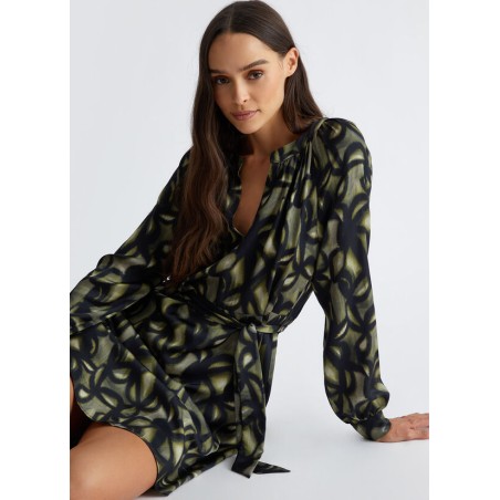 LIU JO Abito in raso stampato WF4051T2735N9873