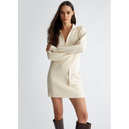 LIU JO Abito in maglia a costine WF4228MS99E