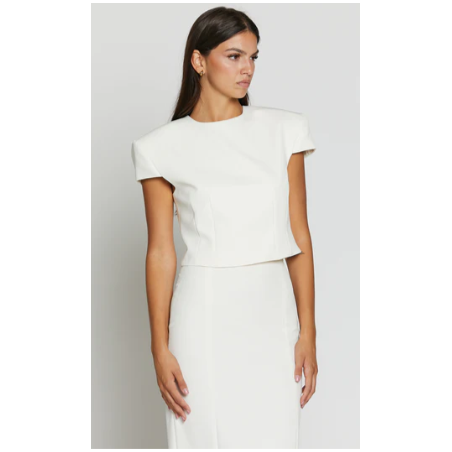 SILENCE Top crop in tessuto tecnico SD8025