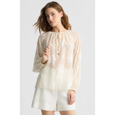 LIU JO Blusa lurex® floreale WA5322T430420304