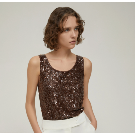 PENNYBLACK Canotta in paillettes