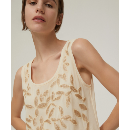 PENNYBLACK Top in georgette ricamata