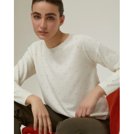 PENNYBLACK Maglia con micro-borchie solo nero