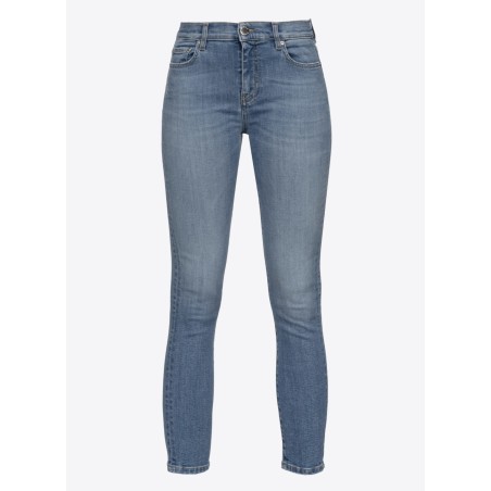 PINKO SABRINA JEANS SKINNY DENIM BLUE STRETCH