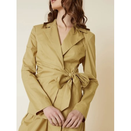 MANILA GRACE Giacca incrocio colore nero G046CU